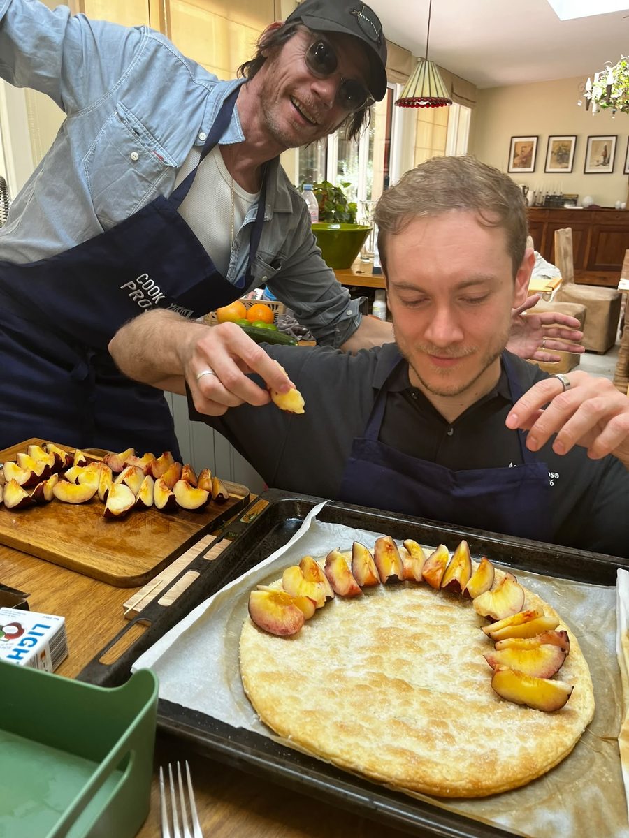 Atelier pâtisserie — tarte aux pêches